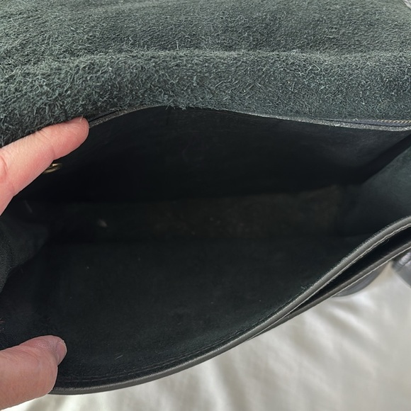 Vintage Coach Stewardess Bag Black Crossbody Messanger Bag - Picture 5 of 16